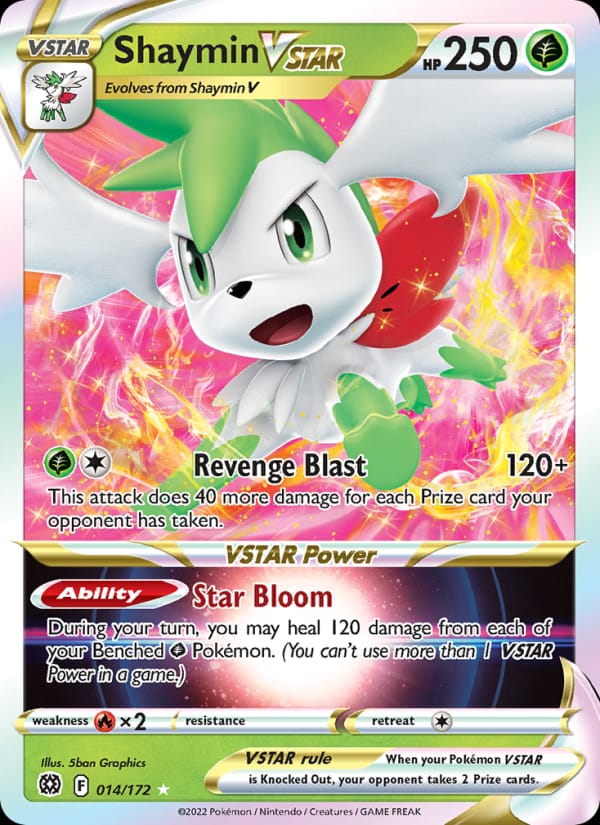Shaymin VSTAR, SWSH09: Brilliant Stars · 014/172