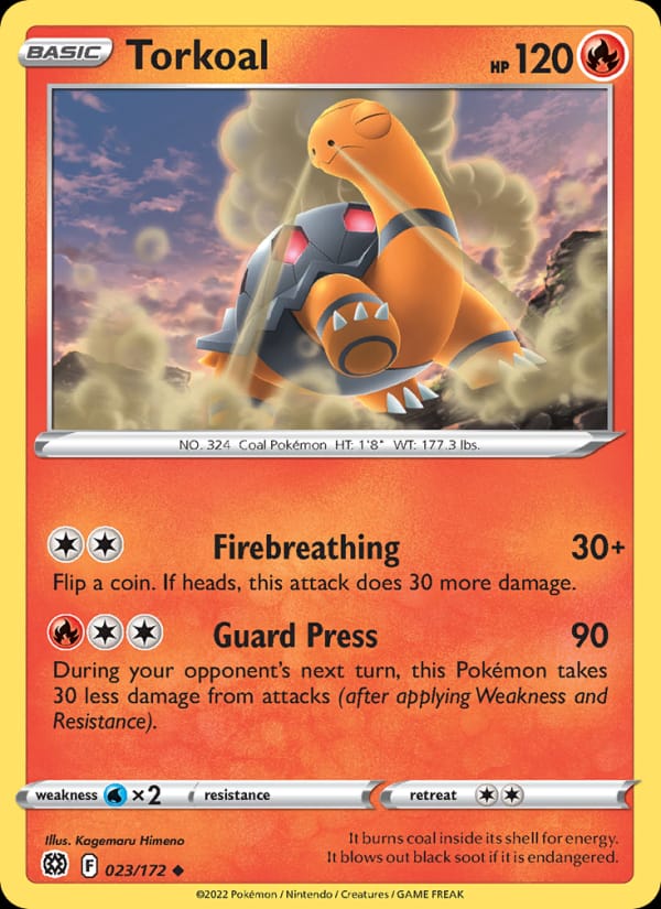 Torkoal, SWSH09: Brilliant Stars · 023/172