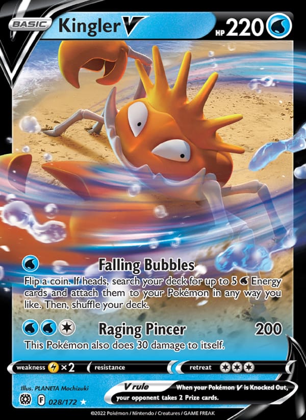 Kingler V, SWSH09: Brilliant Stars · 028/172