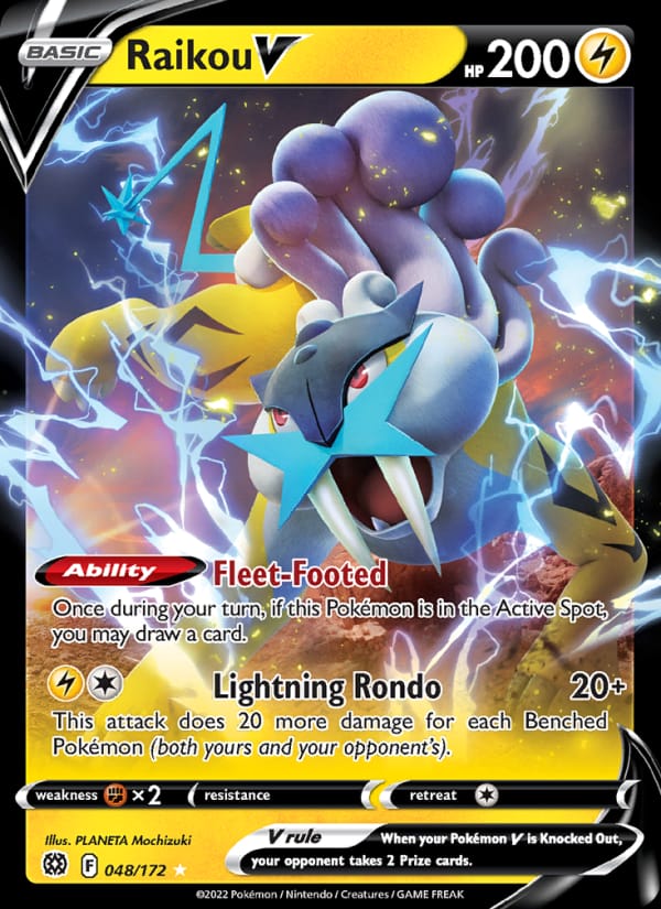 Raikou V, SWSH09: Brilliant Stars · 048/172