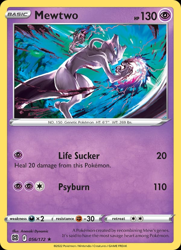 Mewtwo, SWSH09: Brilliant Stars · 056/172