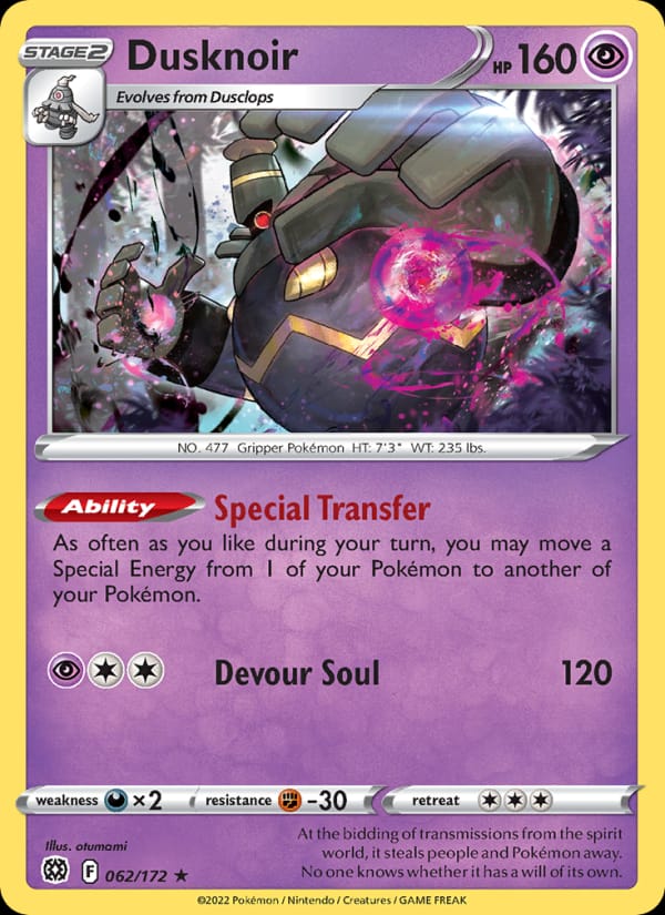 Dusknoir, SWSH09: Brilliant Stars · 062/172