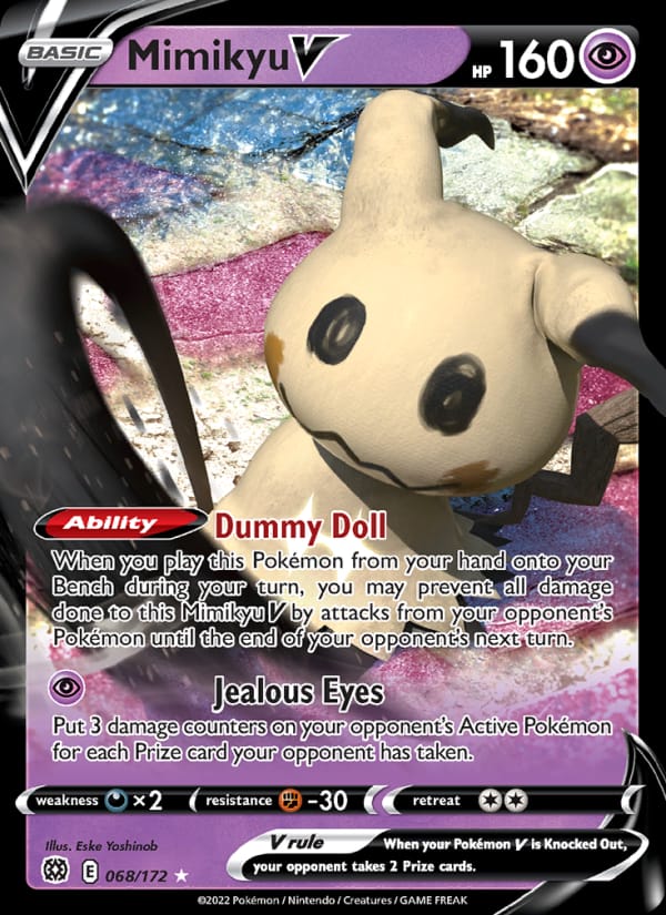 Mimikyu V, SWSH09: Brilliant Stars · 068/172
