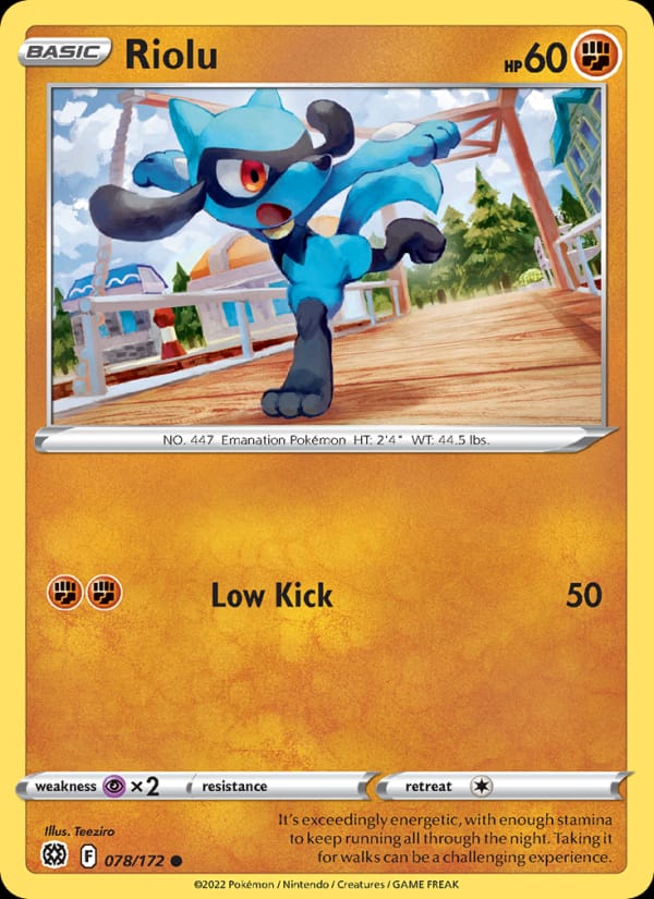 Riolu, SWSH09: Brilliant Stars · 078/172