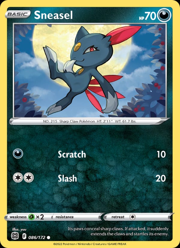 Sneasel, SWSH09: Brilliant Stars · 086/172