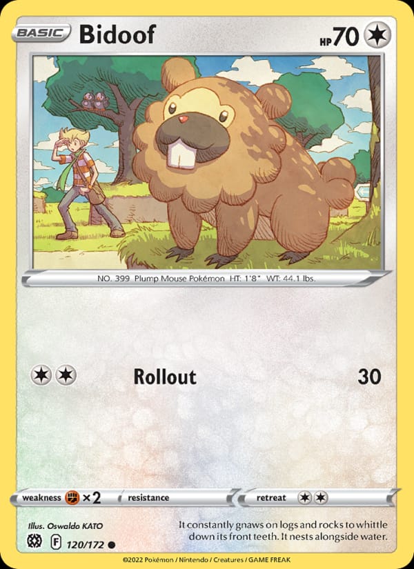 Bidoof, SWSH09: Brilliant Stars · 120/172