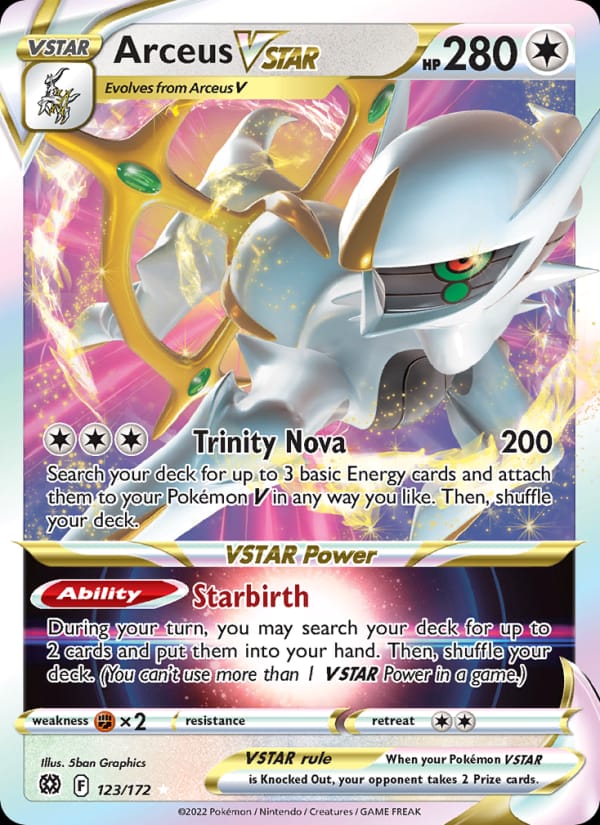 Arceus VSTAR, SWSH09: Brilliant Stars · 123/172