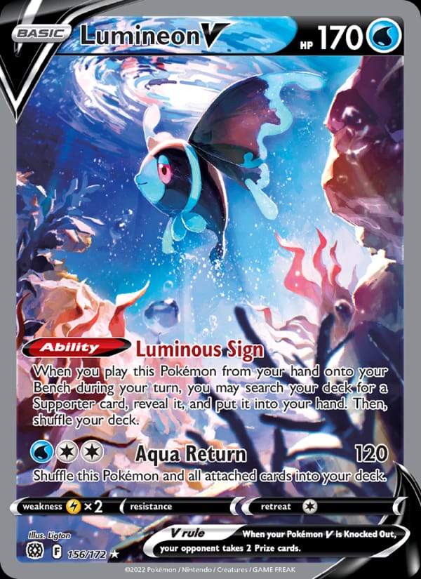 Lumineon V, SWSH09: Brilliant Stars · 156/172