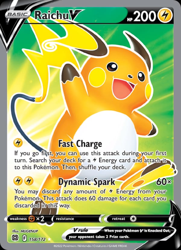 Raichu V, SWSH09: Brilliant Stars · 158/172