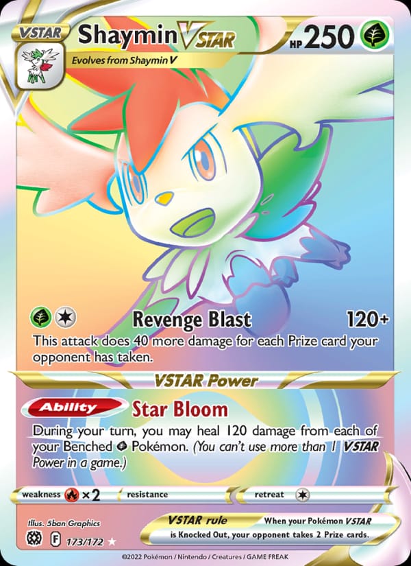 Shaymin VSTAR, SWSH09: Brilliant Stars · 173/172