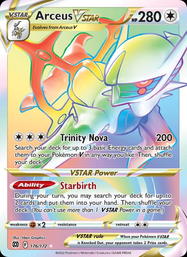 Arceus VSTAR, SWSH09: Brilliant Stars · 176/172