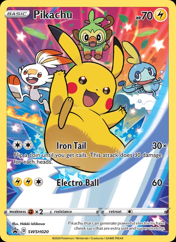 Pikachu, SWSH: Sword & Shield Promo Cards · SWSH020