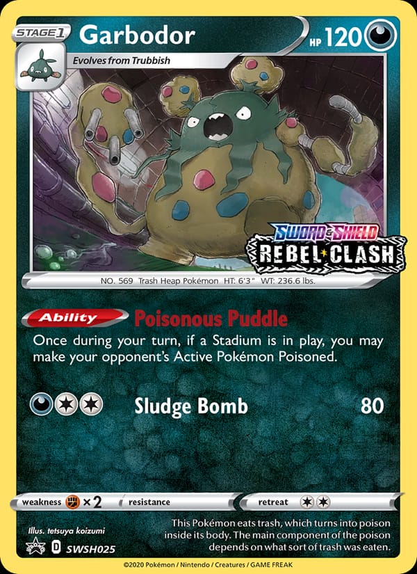 Garbodor, SWSH: Sword & Shield Promo Cards · SWSH025
