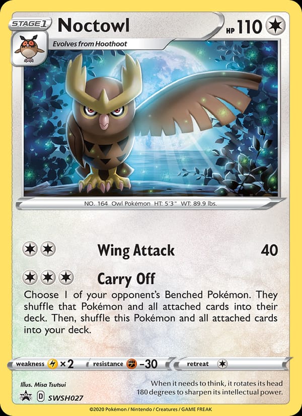 Noctowl, SWSH: Sword & Shield Promo Cards · SWSH027