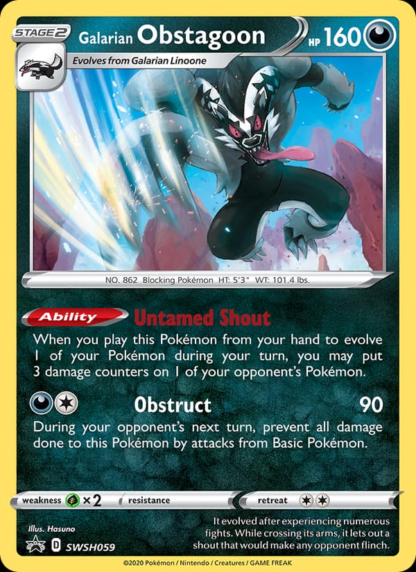 Galarian Obstagoon, SWSH: Sword & Shield Promo Cards · SWSH059