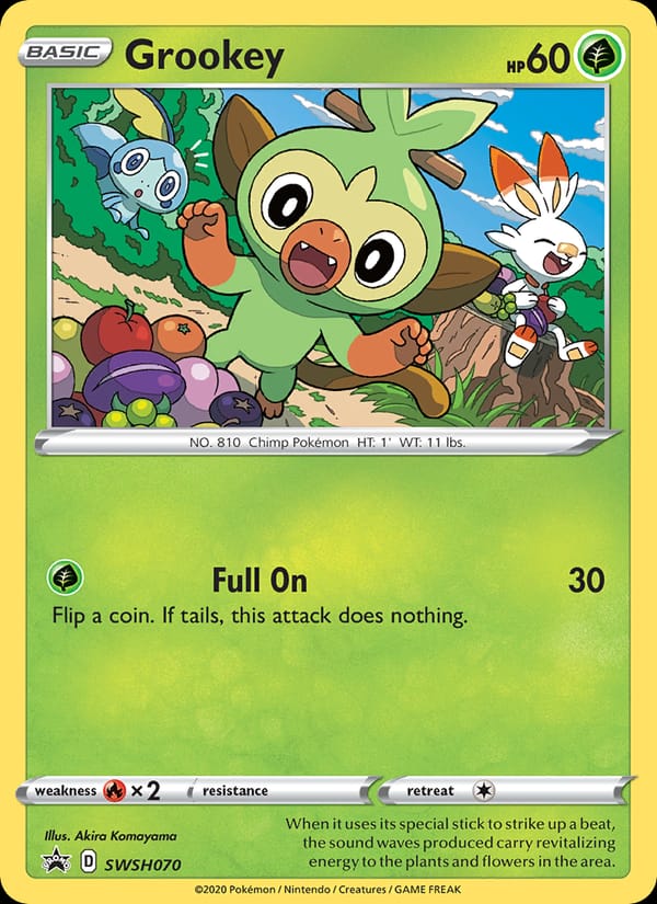 Grookey, SWSH: Sword & Shield Promo Cards · SWSH070