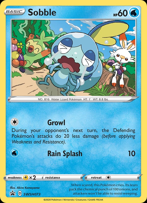 Sobble, SWSH: Sword & Shield Promo Cards · SWSH073