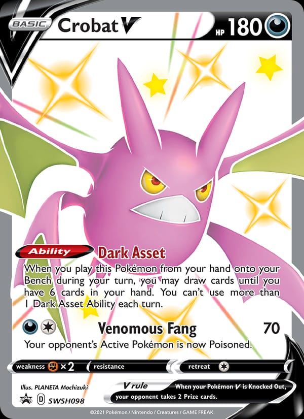 Crobat V, SWSH: Sword & Shield Promo Cards · SWSH098