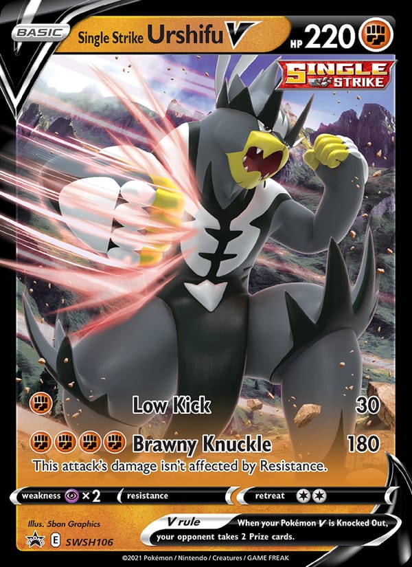 Single Strike Urshifu V, SWSH: Sword & Shield Promo Cards · SWSH106