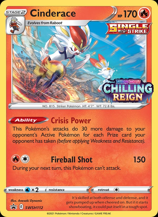 Cinderace, SWSH: Sword & Shield Promo Cards · SWSH112