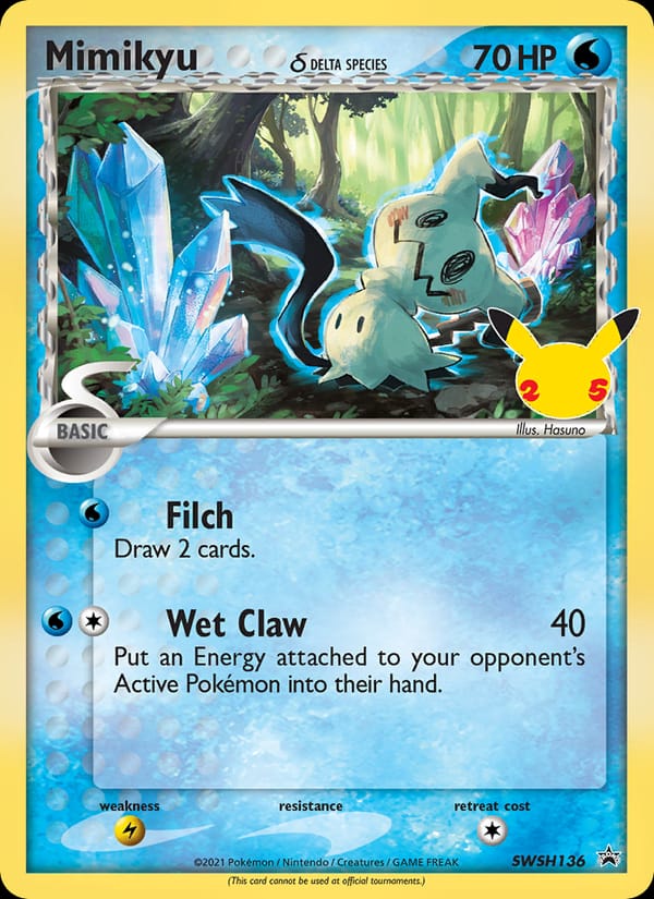 Mimikyu, Jumbo Cards · SWSH136