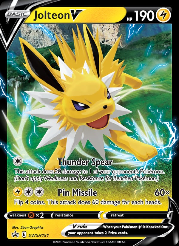 Jolteon V, Prize Pack Series Cards · SWSH151