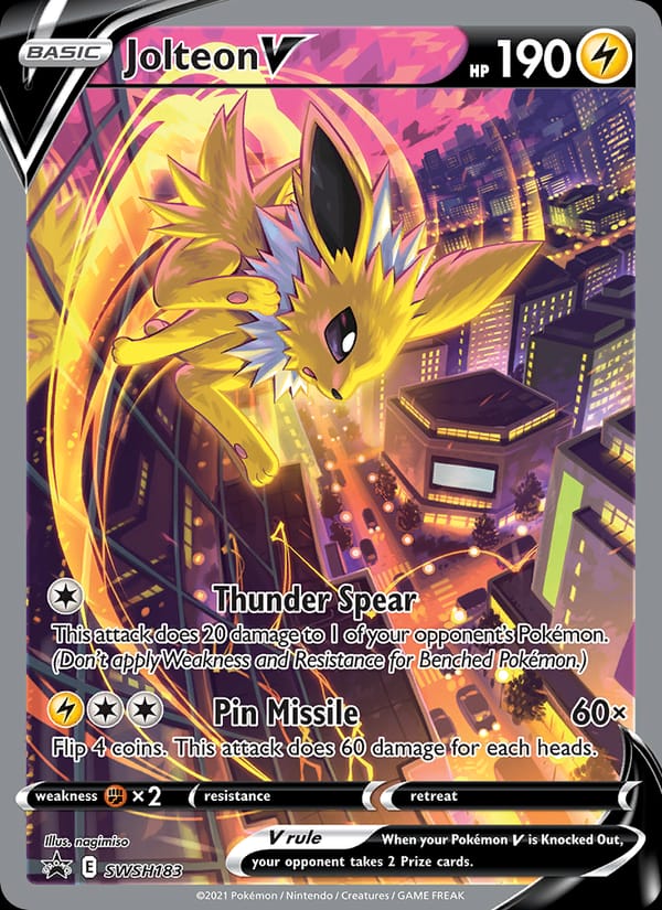 Jolteon V, SWSH: Sword & Shield Promo Cards · SWSH183
