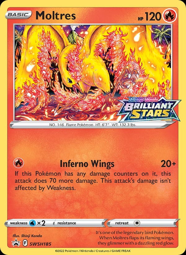 Moltres, SWSH: Sword & Shield Promo Cards · SWSH185