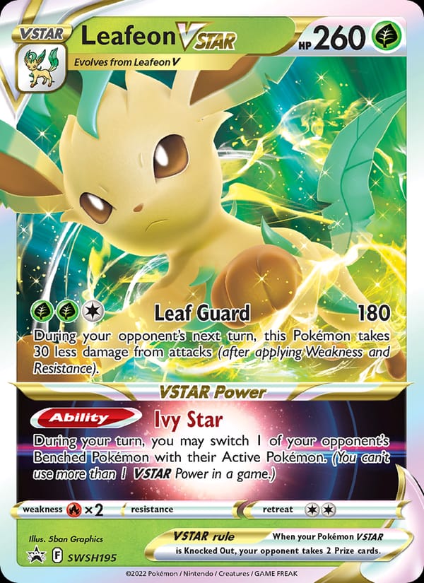 Leafeon VSTAR, Jumbo Cards · SWSH195