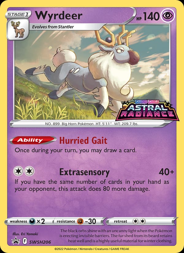 Wyrdeer, SWSH: Sword & Shield Promo Cards · SWSH206