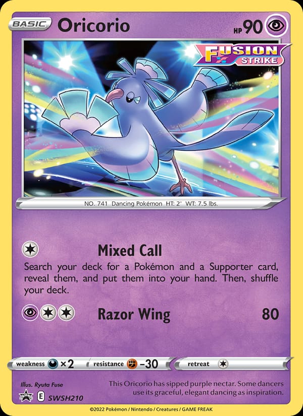 Oricorio, SWSH: Sword & Shield Promo Cards · SWSH210
