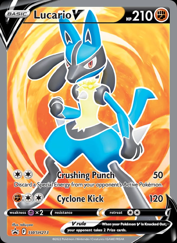 Lucario V, SWSH: Sword & Shield Promo Cards · SWSH213