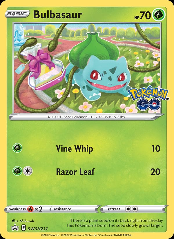 Bulbasaur, SWSH: Sword & Shield Promo Cards · SWSH231