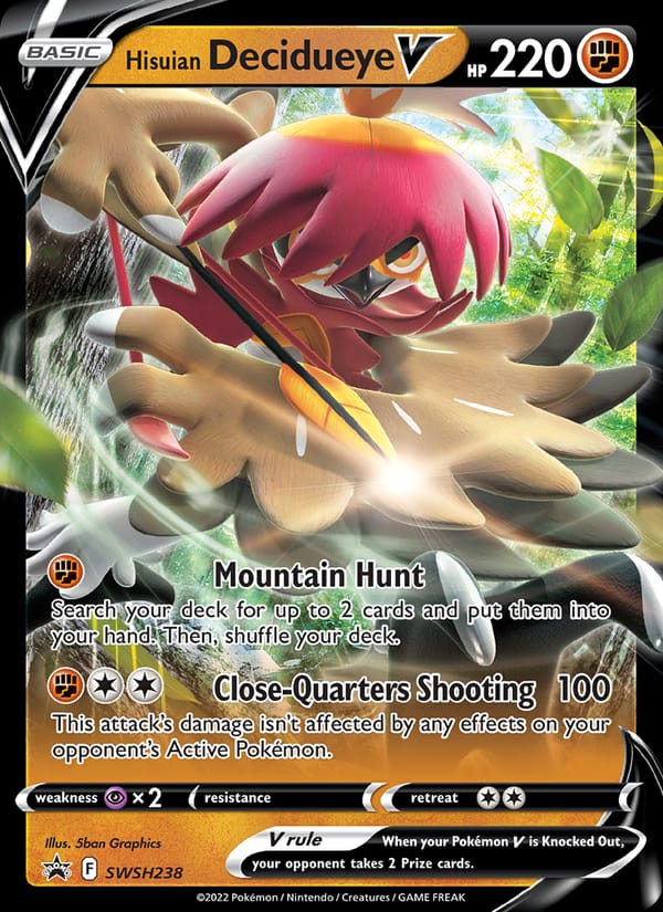 Hisuian Decidueye V, SWSH: Sword & Shield Promo Cards · SWSH238