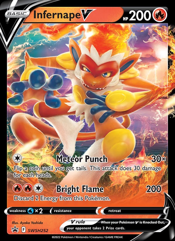 Infernape V, SWSH: Sword & Shield Promo Cards · SWSH252