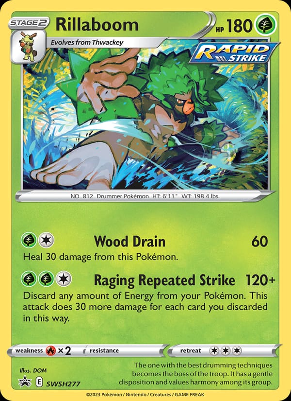 Rillaboom, SWSH: Sword & Shield Promo Cards · SWSH277