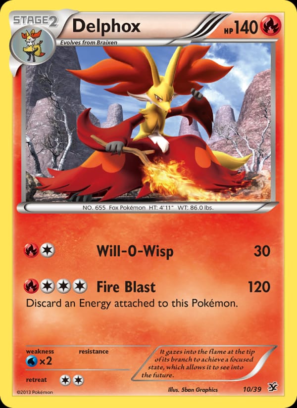 Delphox, Kalos Starter Set · 10/39