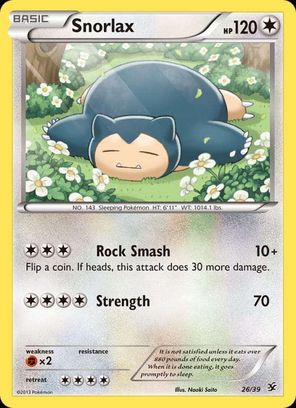 Snorlax, Kalos Starter Set · 26/39