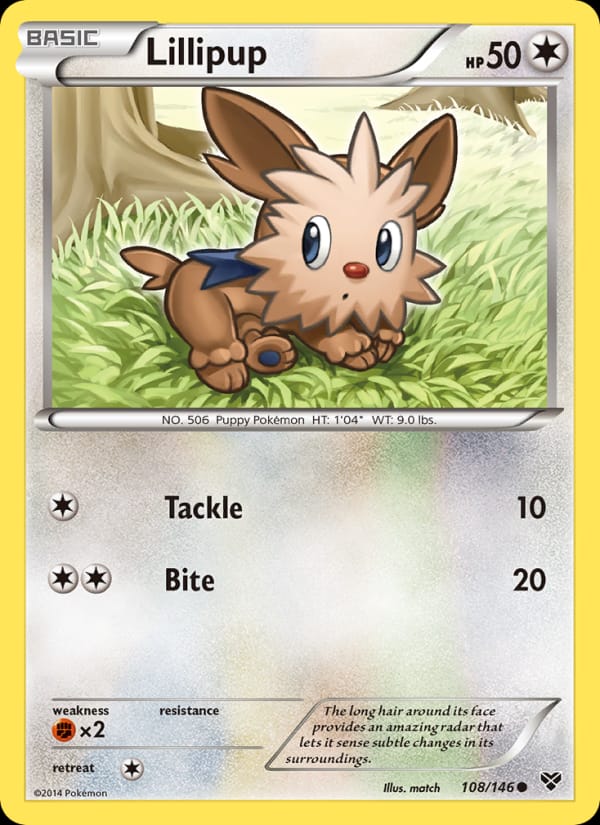 Lillipup, XY Base Set · 108/146