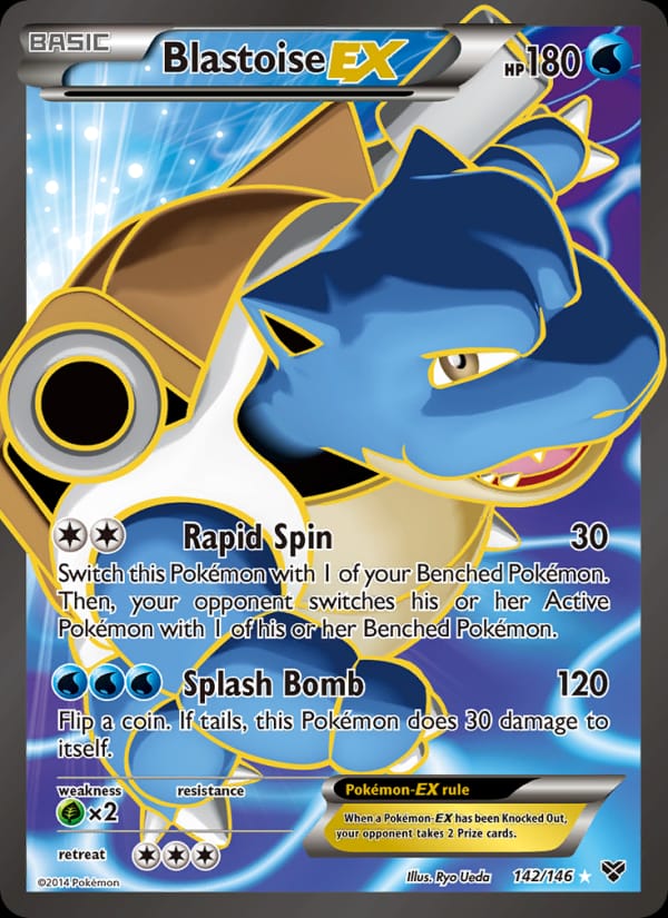 Blastoise EX, XY Base Set · 142/146