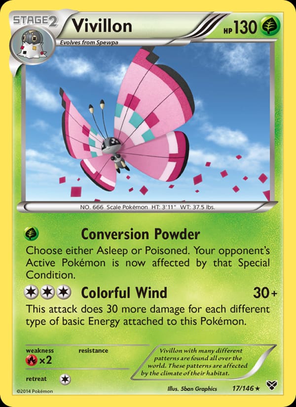 Vivillon, XY Base Set · 17/146