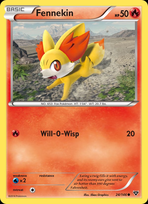 Fennekin, XY Base Set · 24/146
