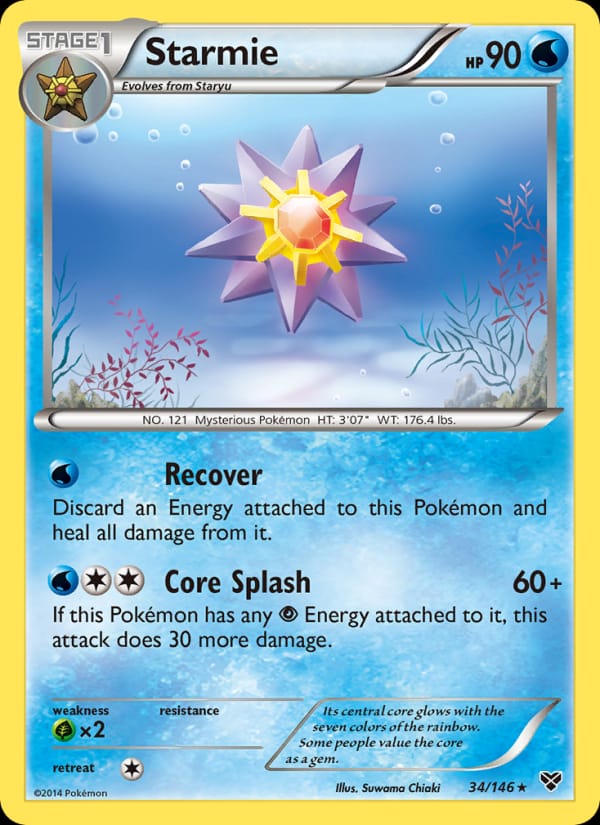 Starmie, XY Base Set · 34/146