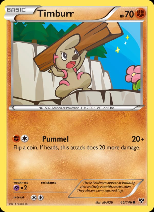 Timburr, XY Base Set · 65/146