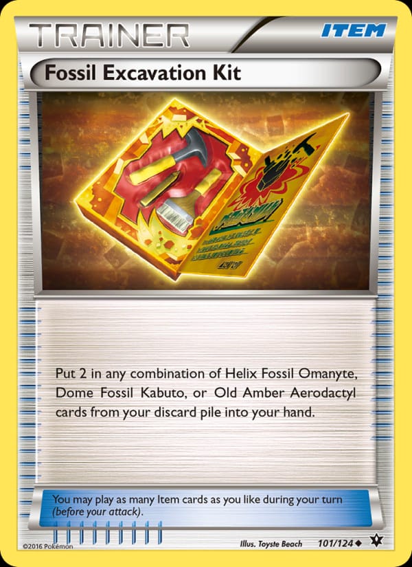 Fossil Excavation Kit, XY - Fates Collide · 101/124