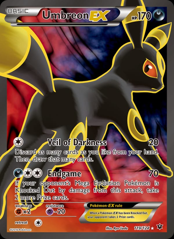 Umbreon EX, XY - Fates Collide · 119/124