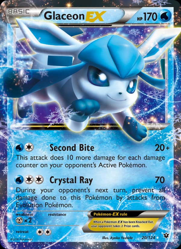 Glaceon EX, XY - Fates Collide · 20/124