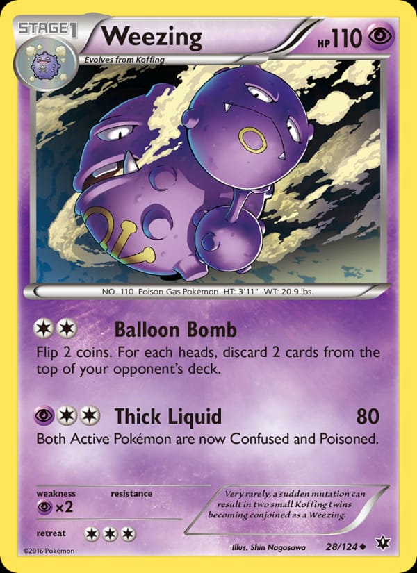 Weezing, XY - Fates Collide · 28/124