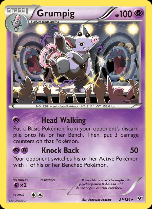 Grumpig, XY - Fates Collide · 31/124