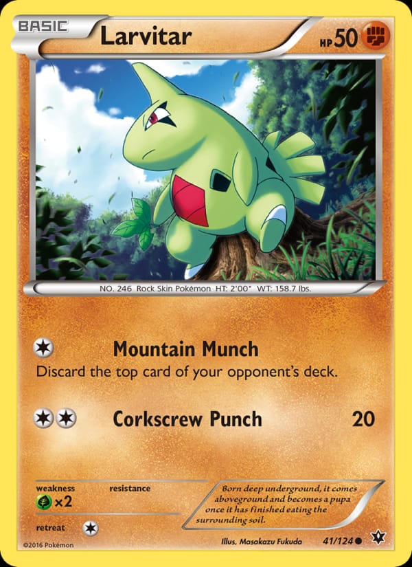 Larvitar, XY - Fates Collide · 41/124